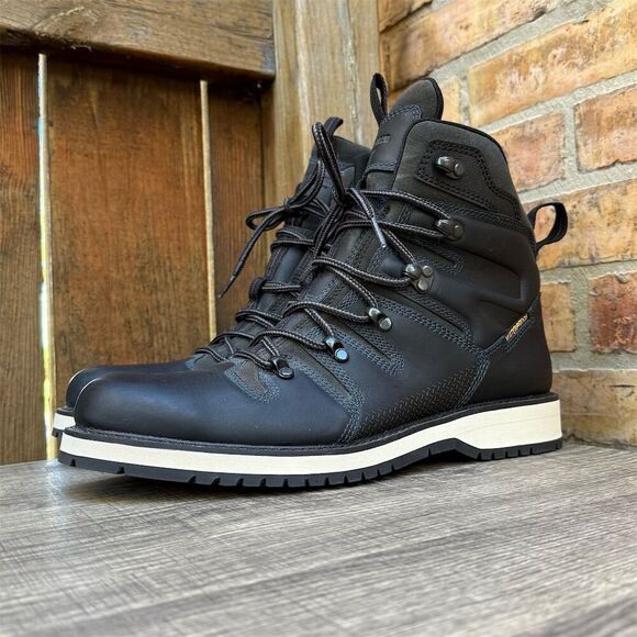 Wolverine Men's Black Waterproof Leather Boots Size 9 US 42 EU - Picture 7 of 16